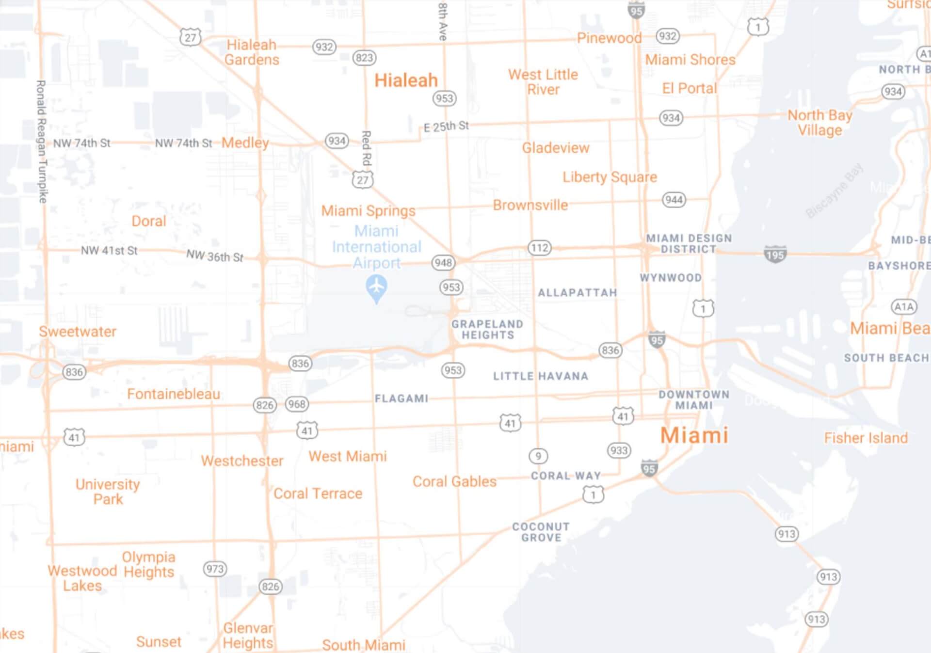 Miami Map Desktop