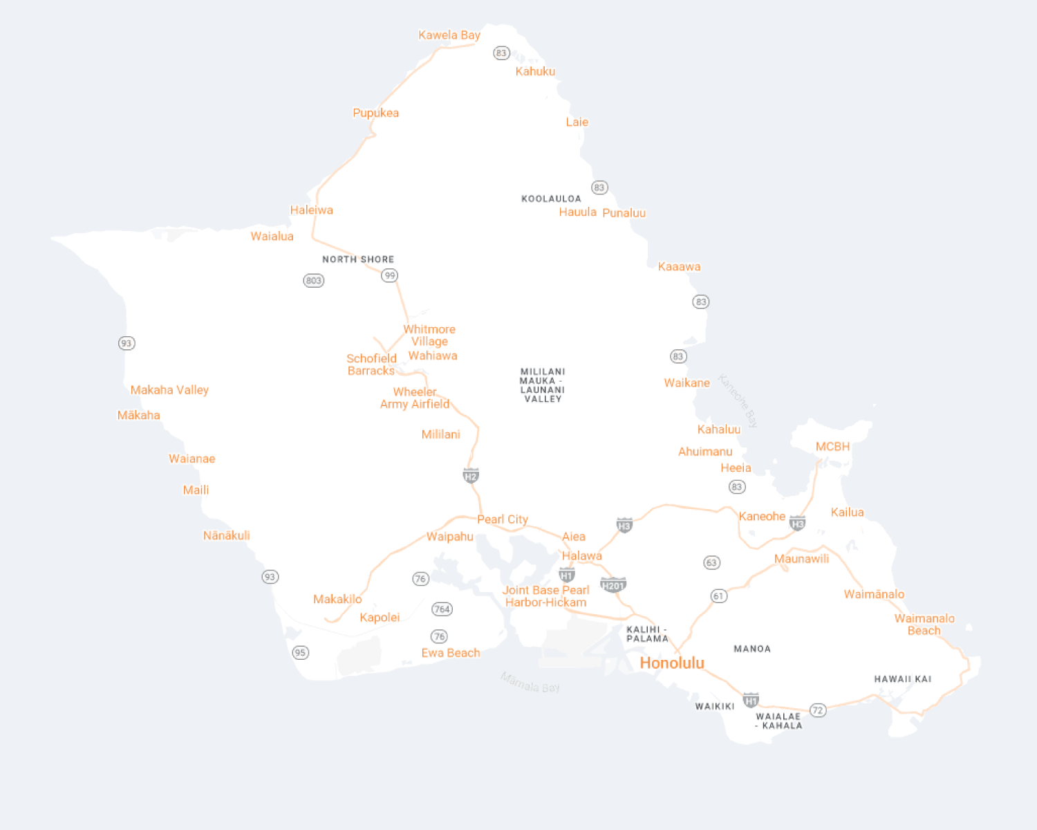 Honolulu Desktop Map View