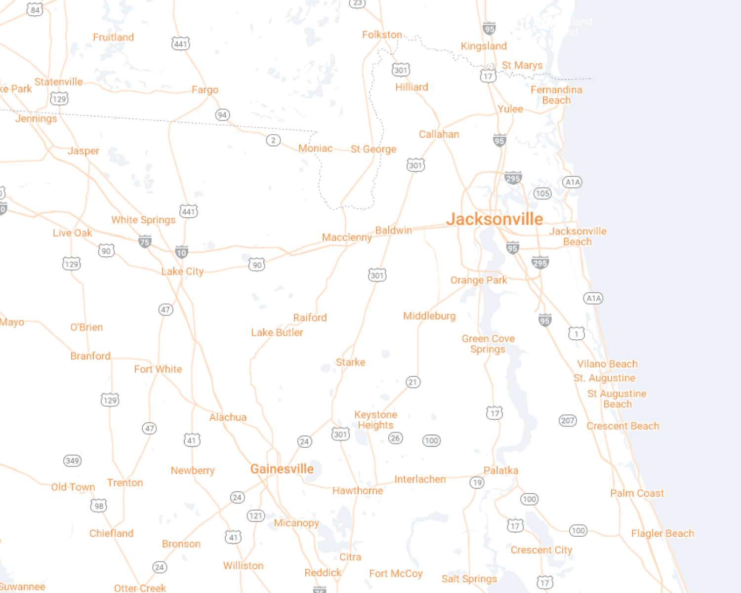 Jacksonville Desktop Map