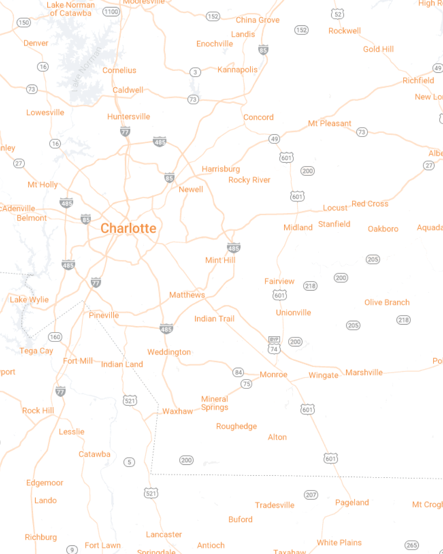 Charlotte Mobile Map