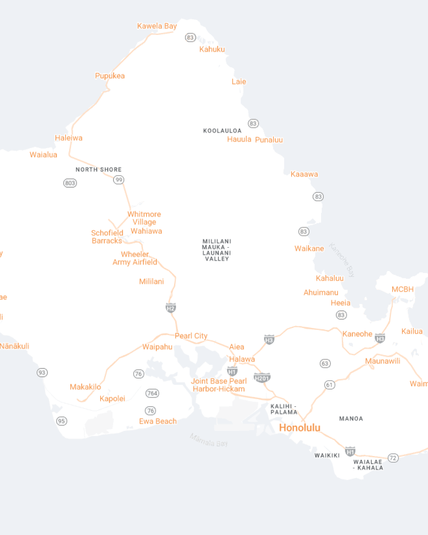 Honolulu Mobile Map View