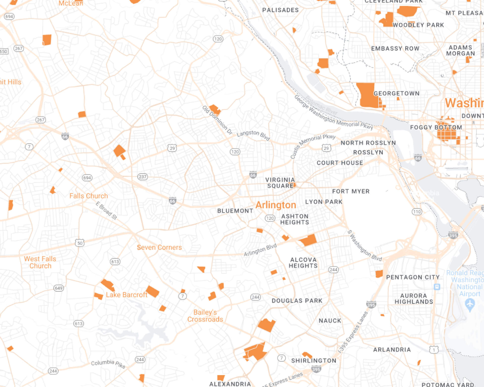 Arlington Maid Brigade Desktop Map