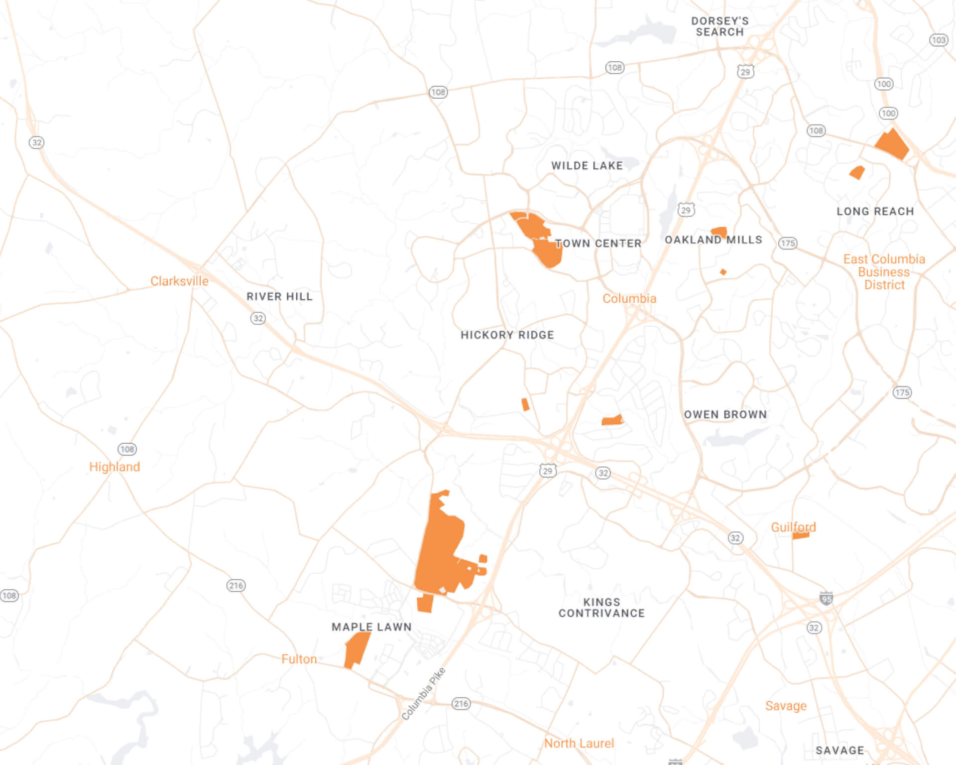 Columbia Maid Brigade Desktop Map