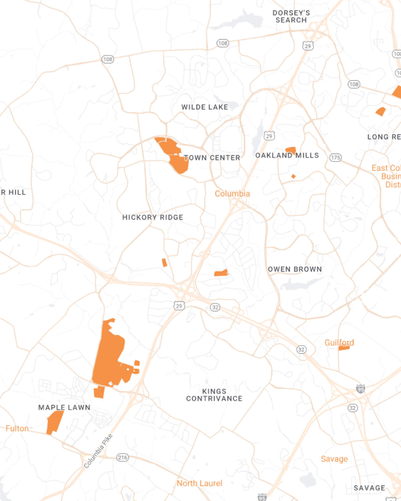 Columbia Maid Brigade Mobile Map