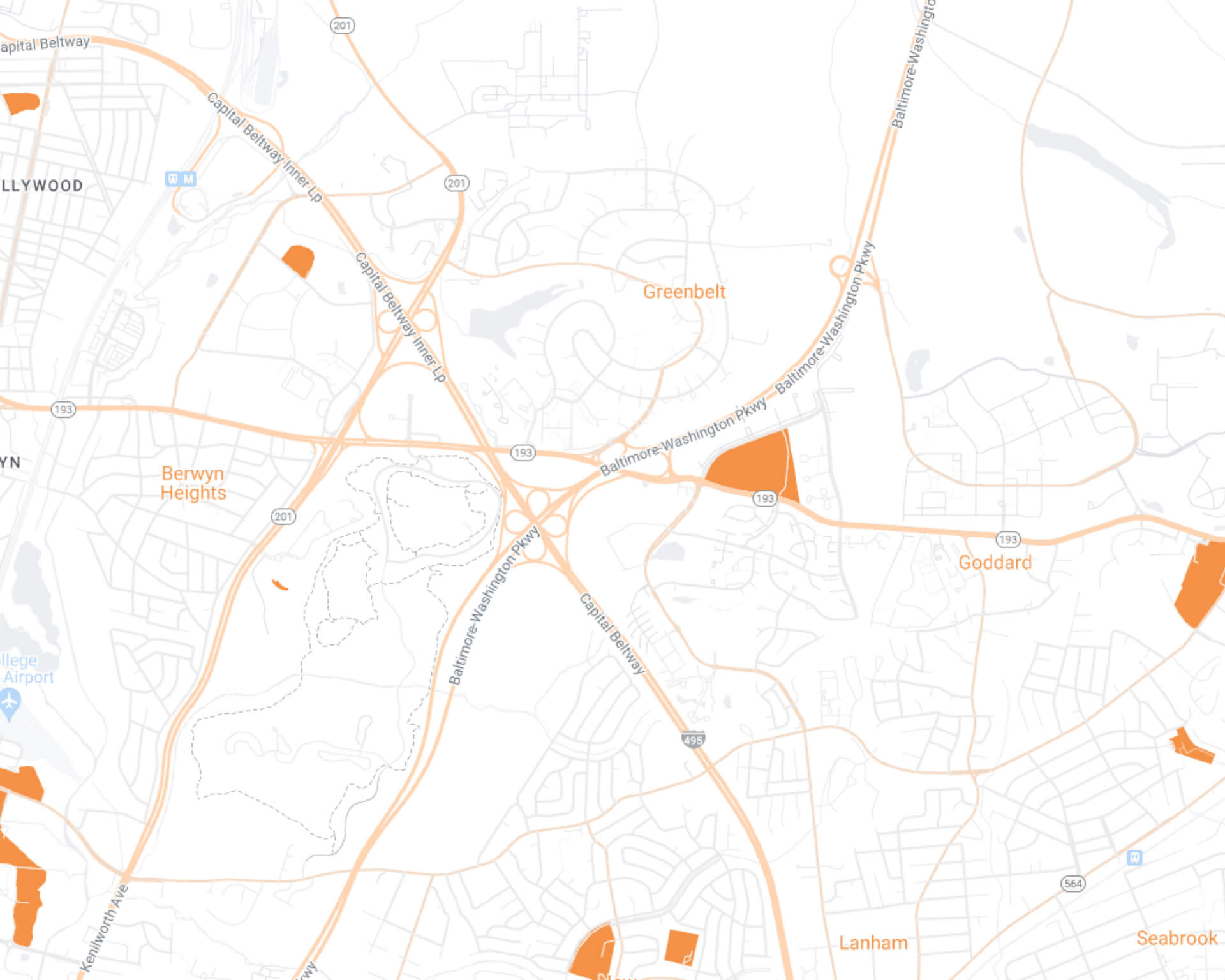 Greenbelt Maid Brigade Desktop Map