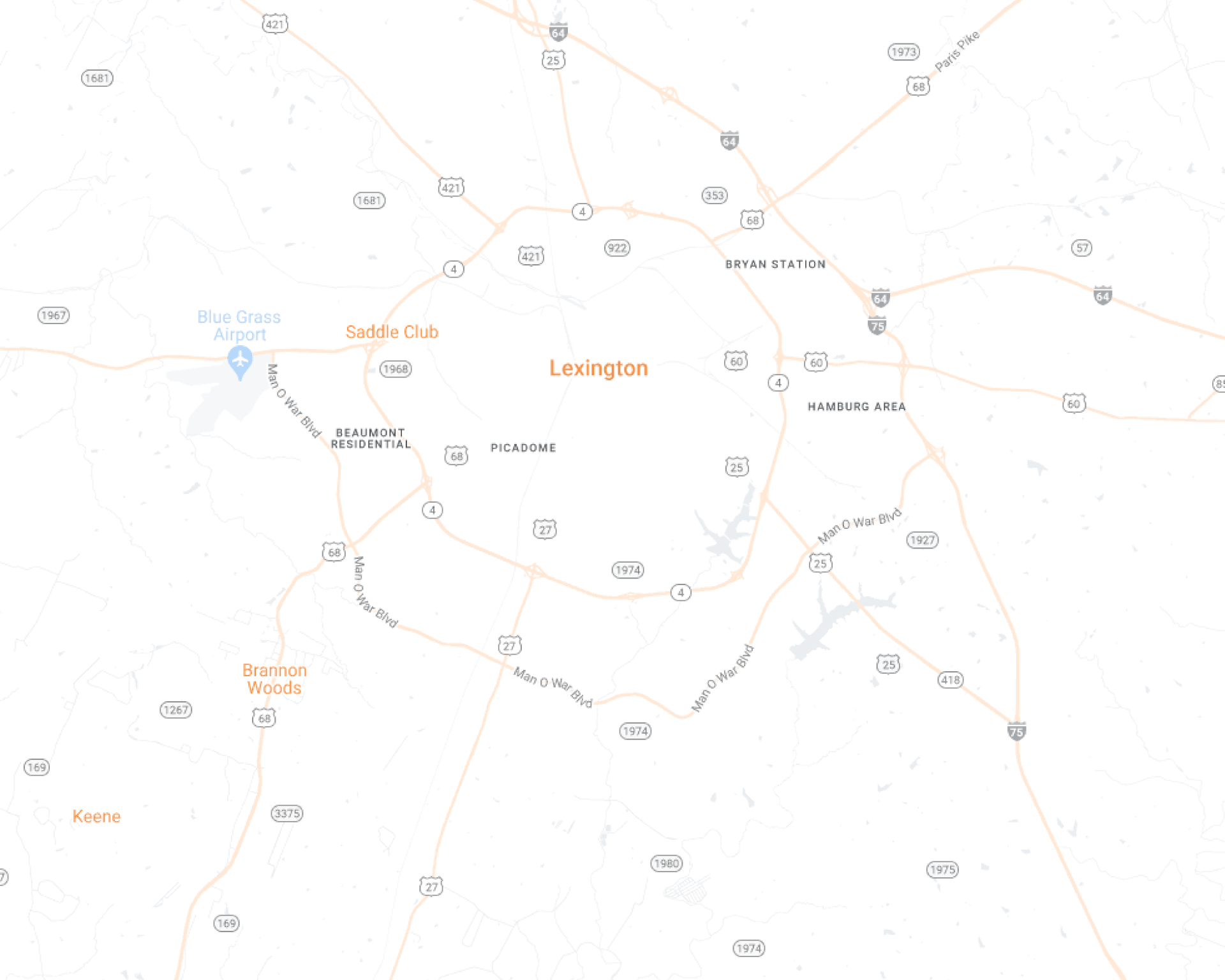 Lexington Maid Brigade Desktop Map