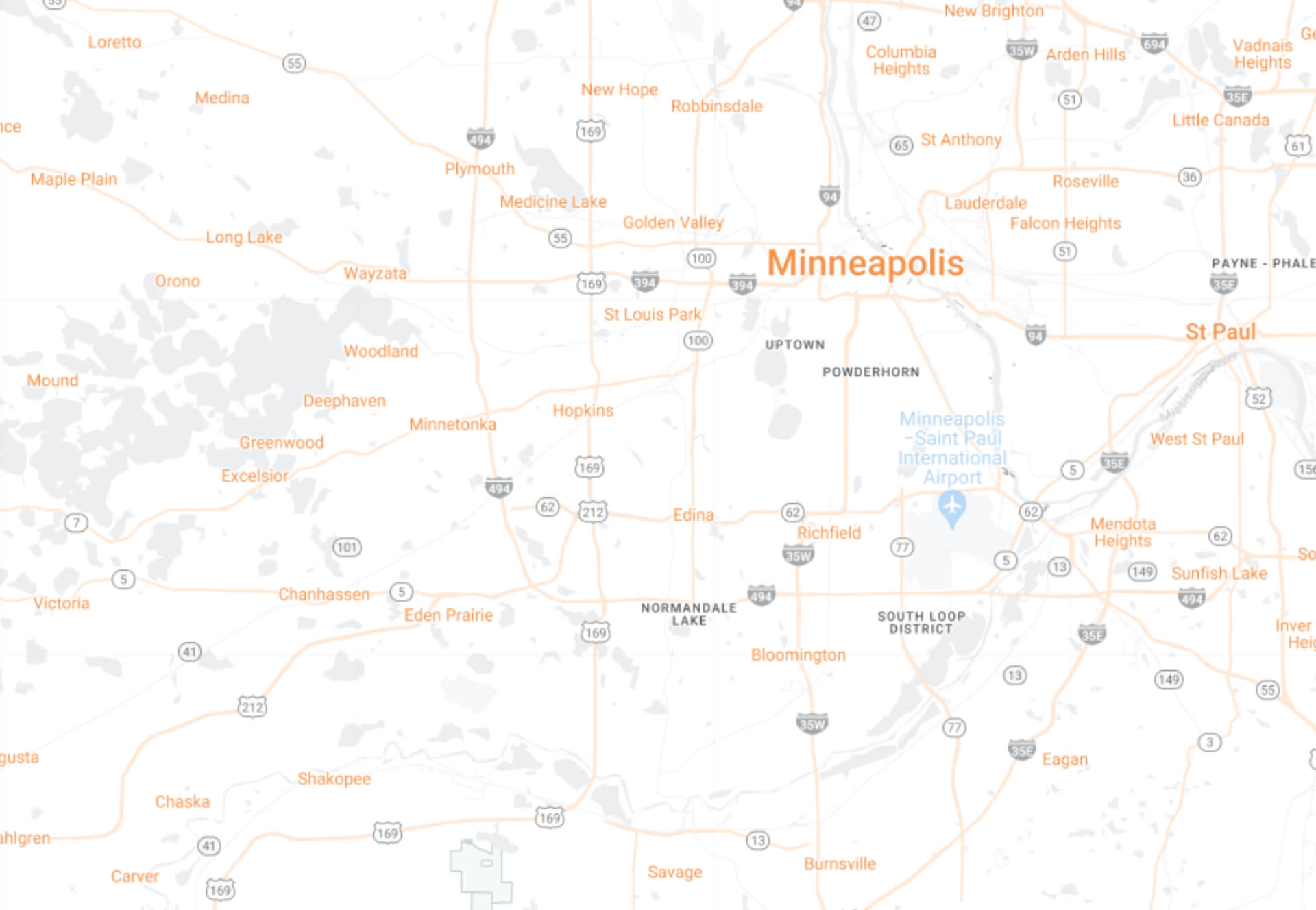 Minneapolis Desktop Map