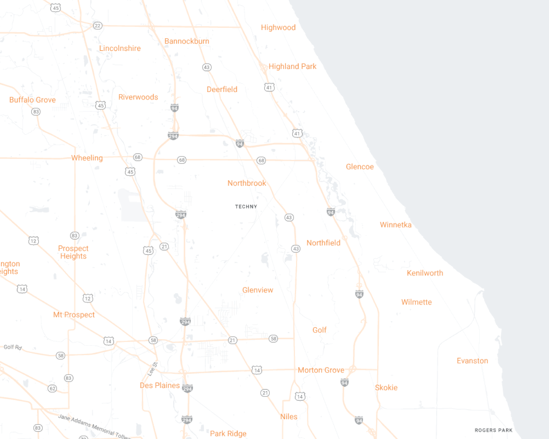 North Shore Desktop Map