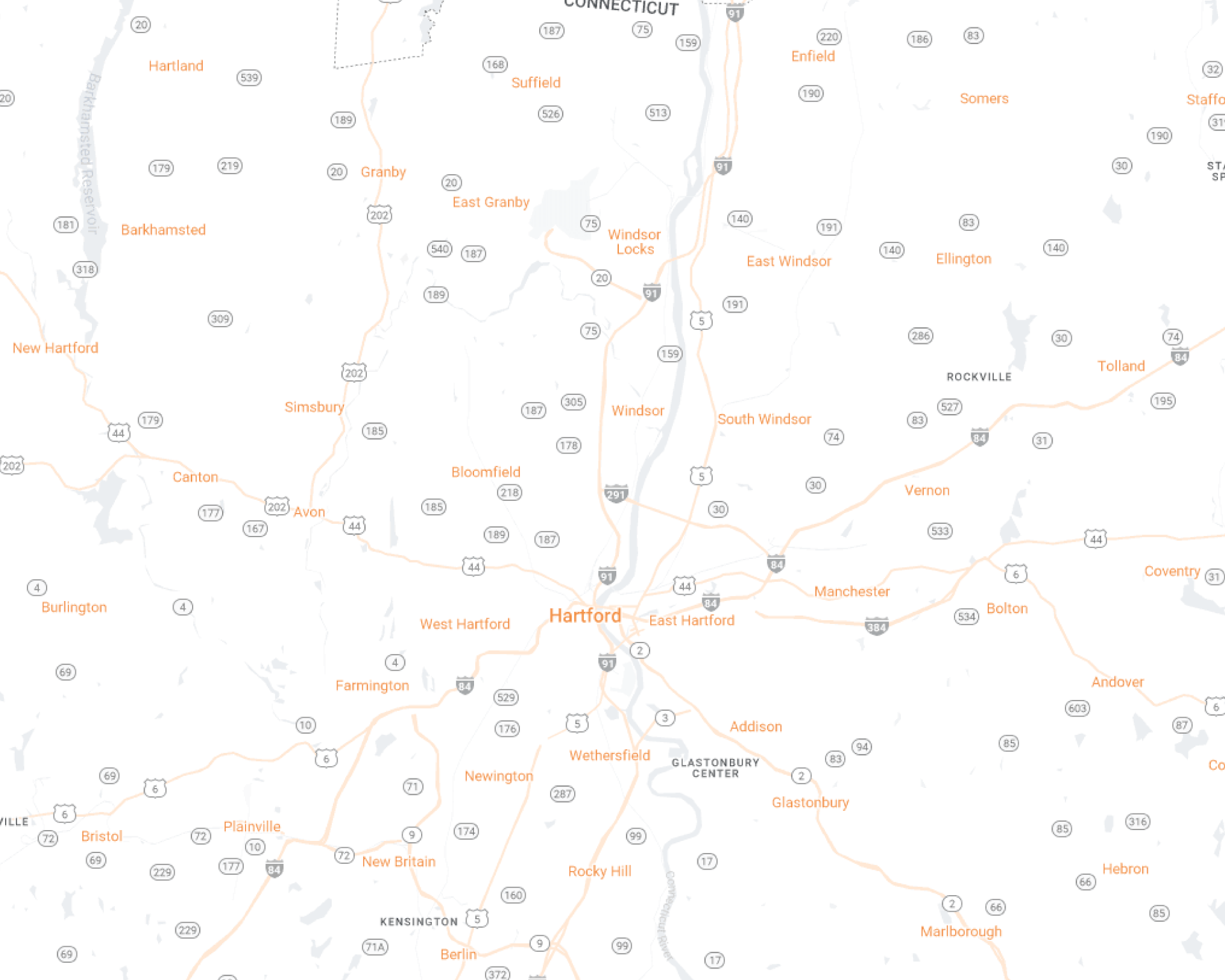 Northern CT Maid Brigade Desktop Map