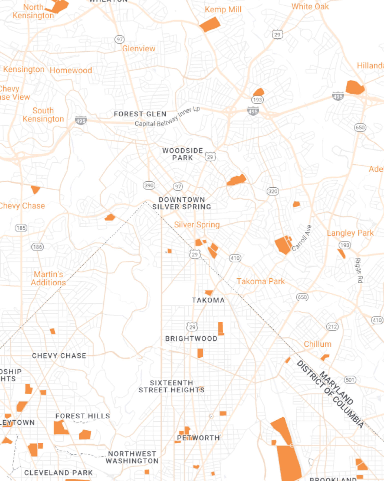 Silver Spring Maid Brigade Mobile Map