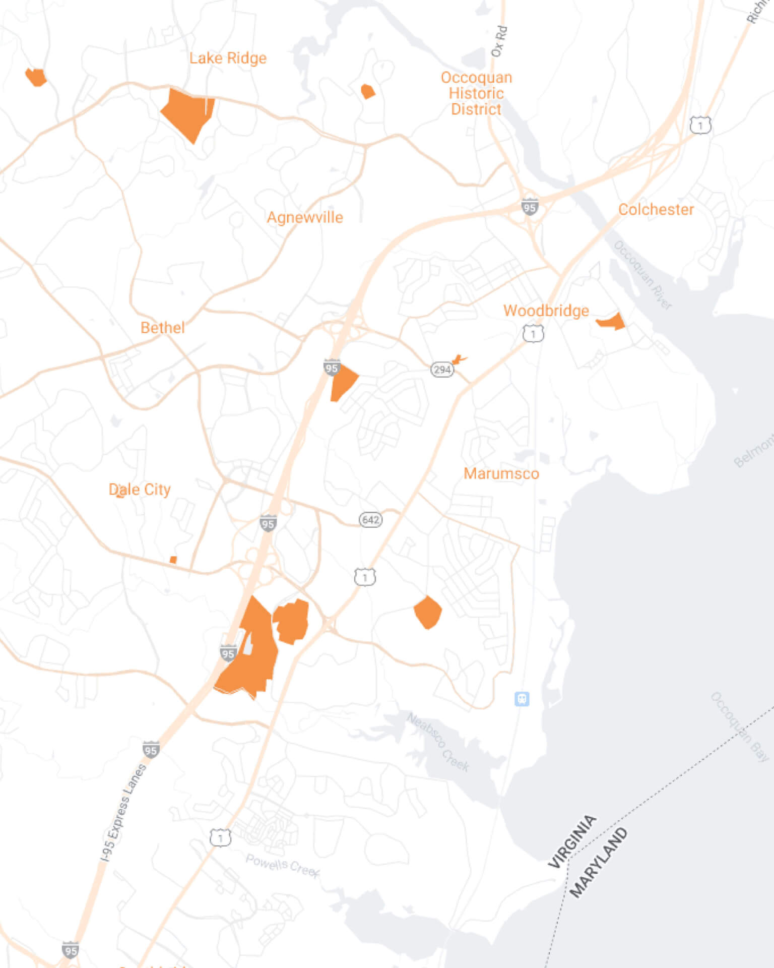 Woodbridge Maid Brigade Mobile Map