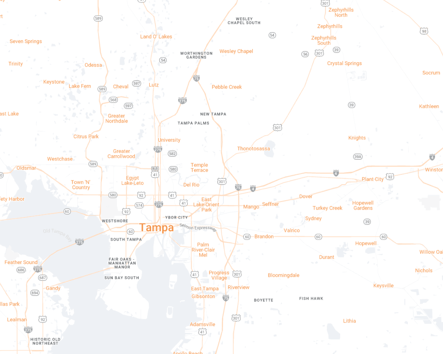 Tampa Map Desktop