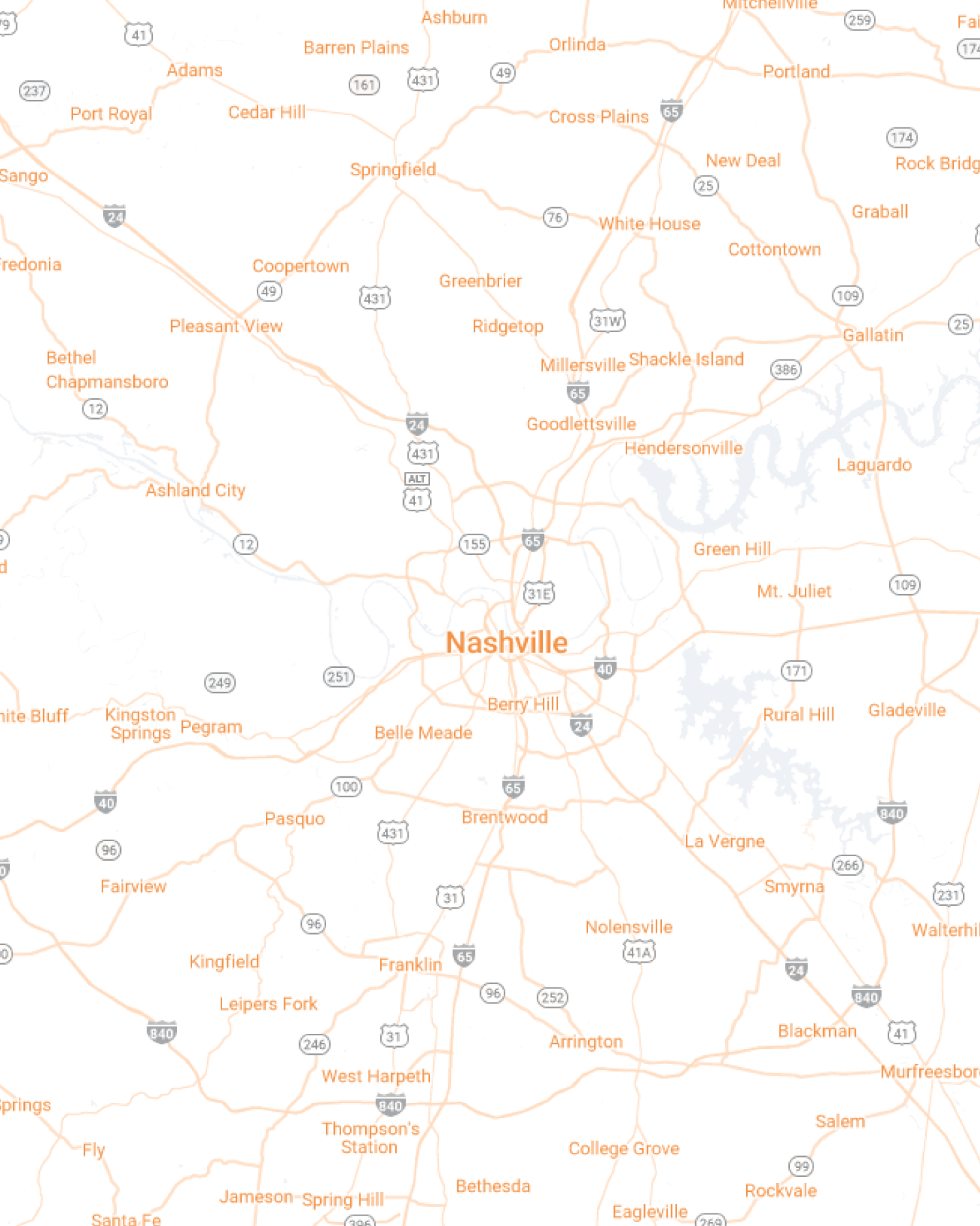 Nashville Map Mobile