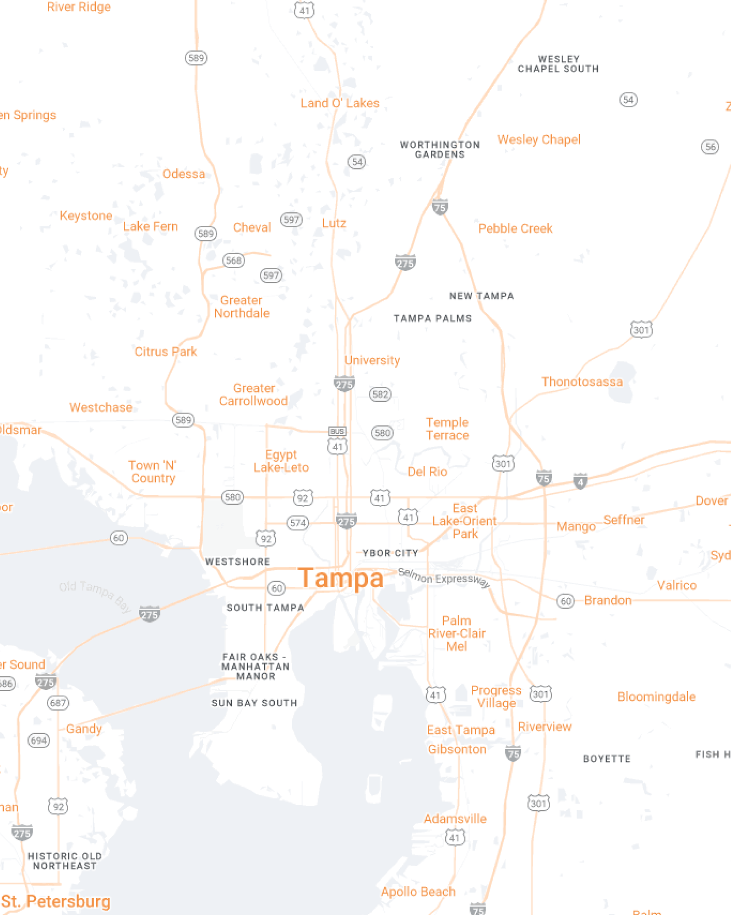 Tampa Map Mobile