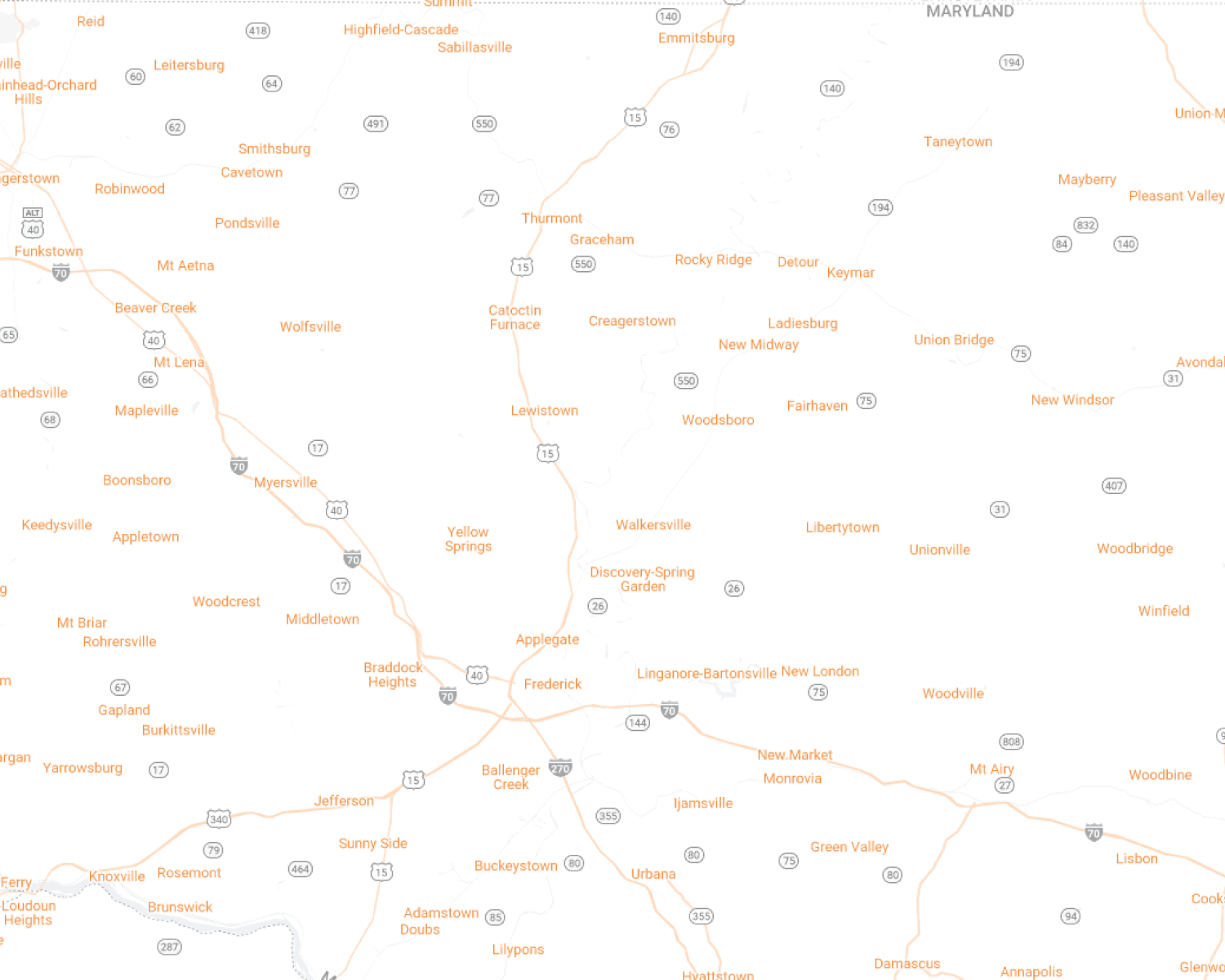 Frederick County Map Desktop