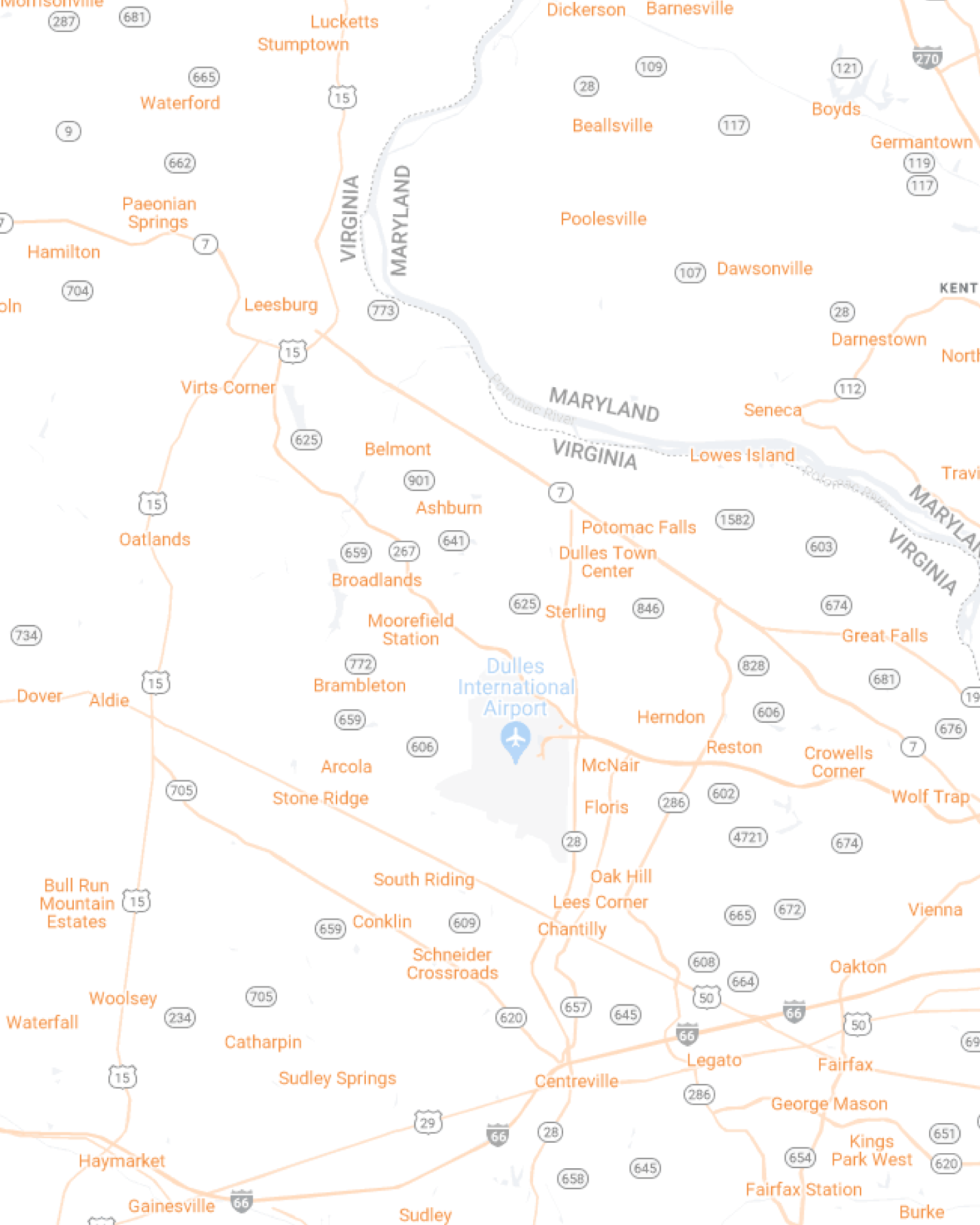 Loudoun County mobile map