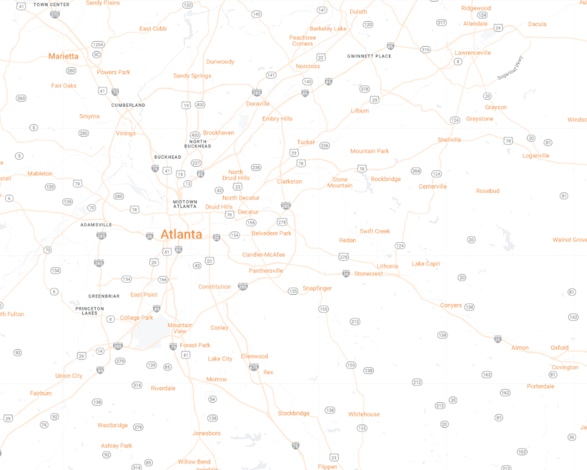 Atlanta Desktop Map