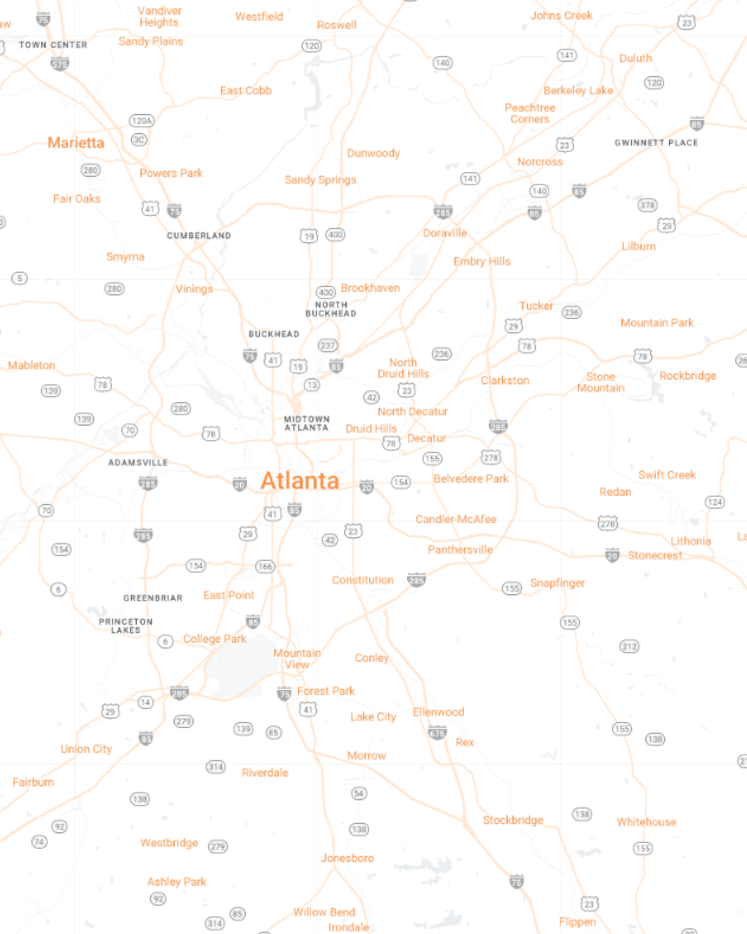 Atlanta Mobile Map