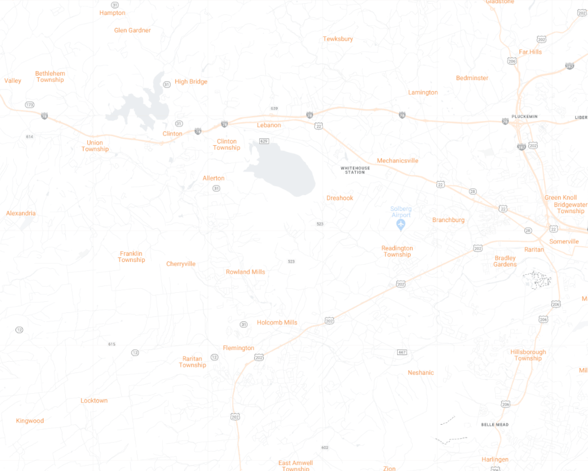 Central NJ Desktop Map