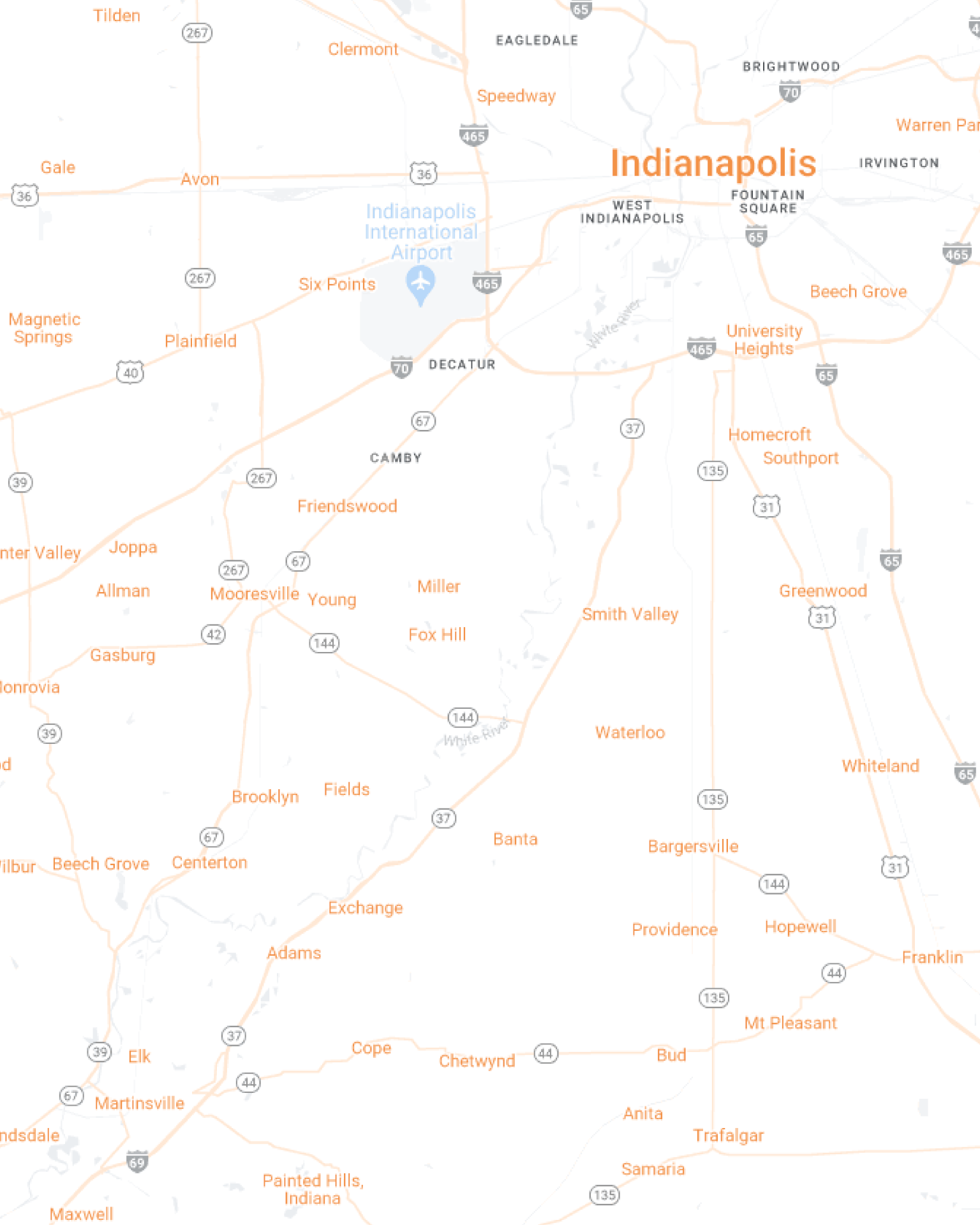 Indianapolis Mobile Map