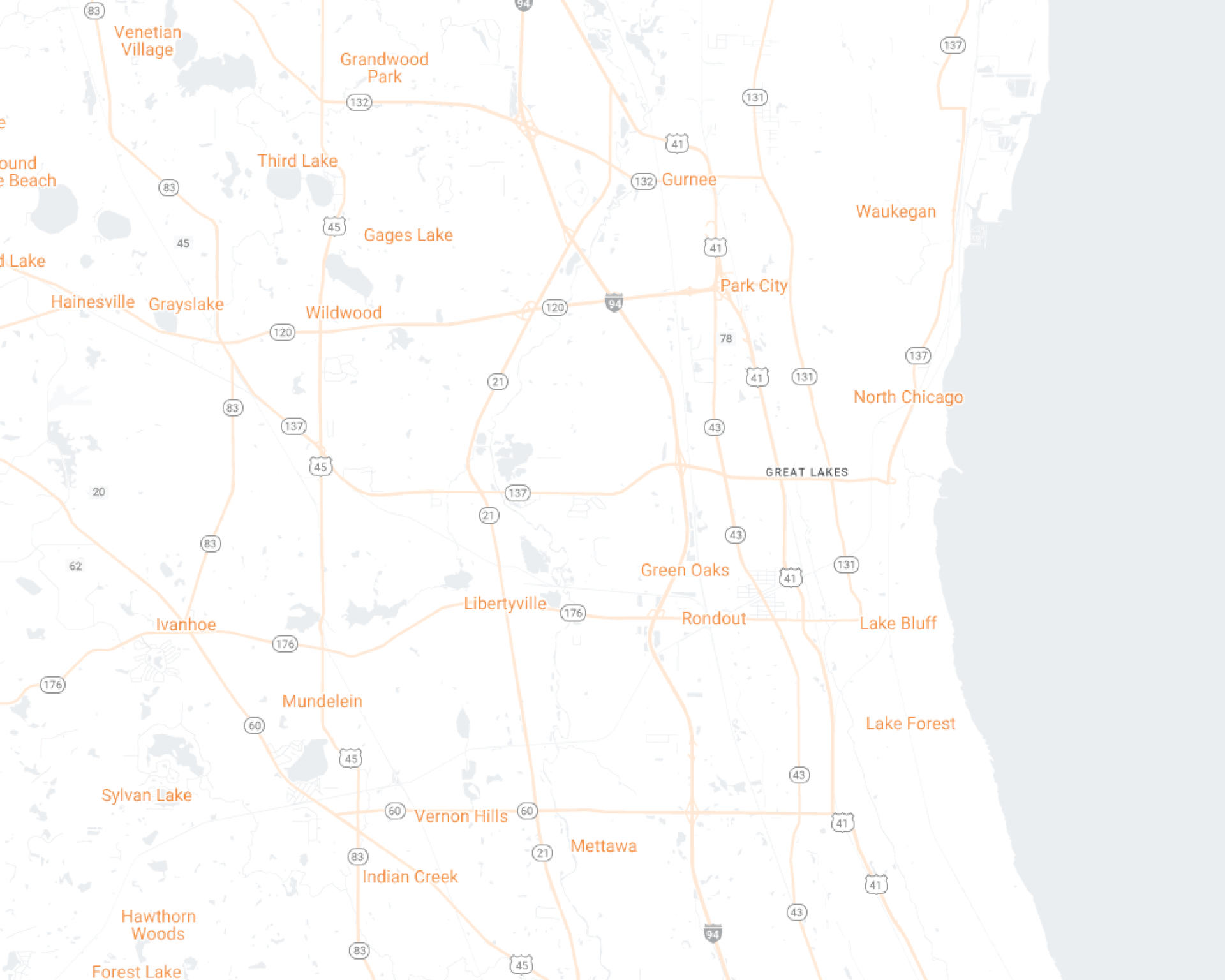 Lake County Desktop Map