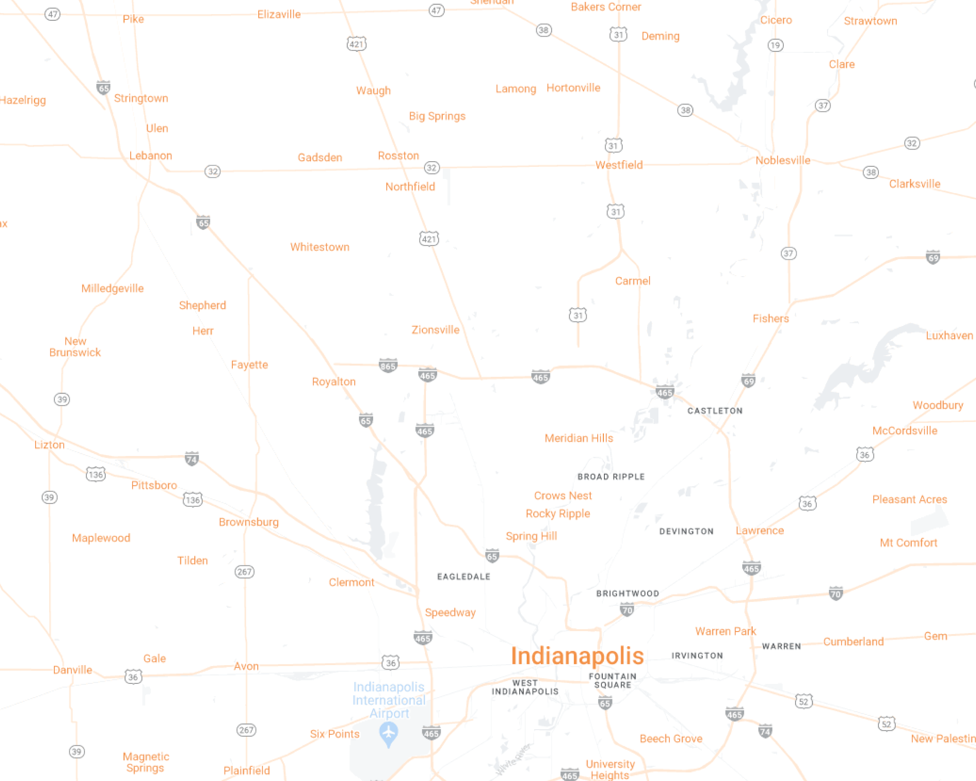 Northern Indy Desktop Map