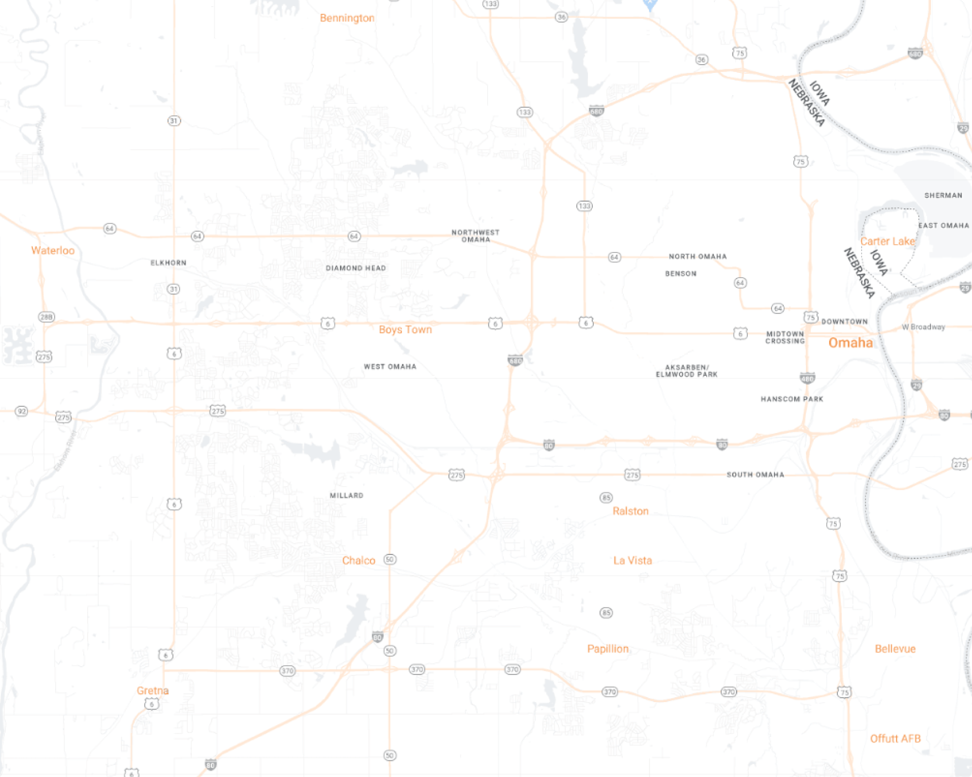 Omaha Desktop Map