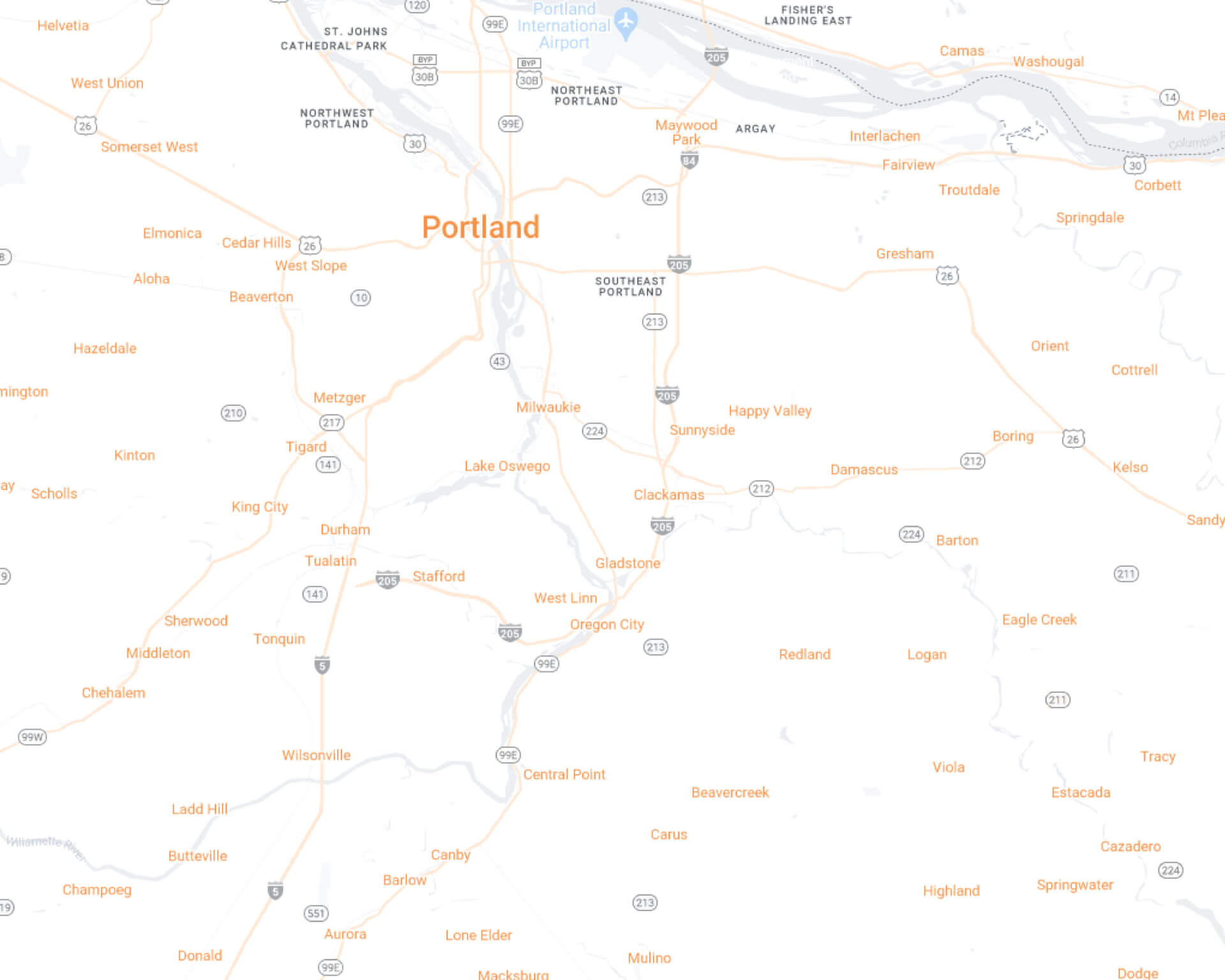 Portland Desktop Map
