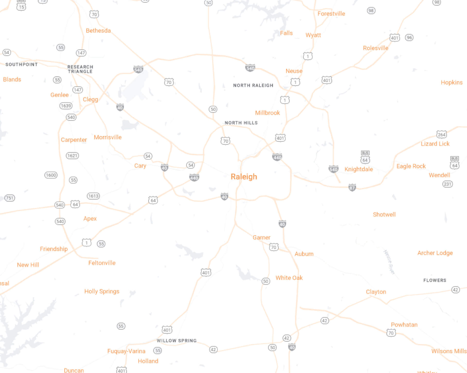 Raleigh Desktop Map