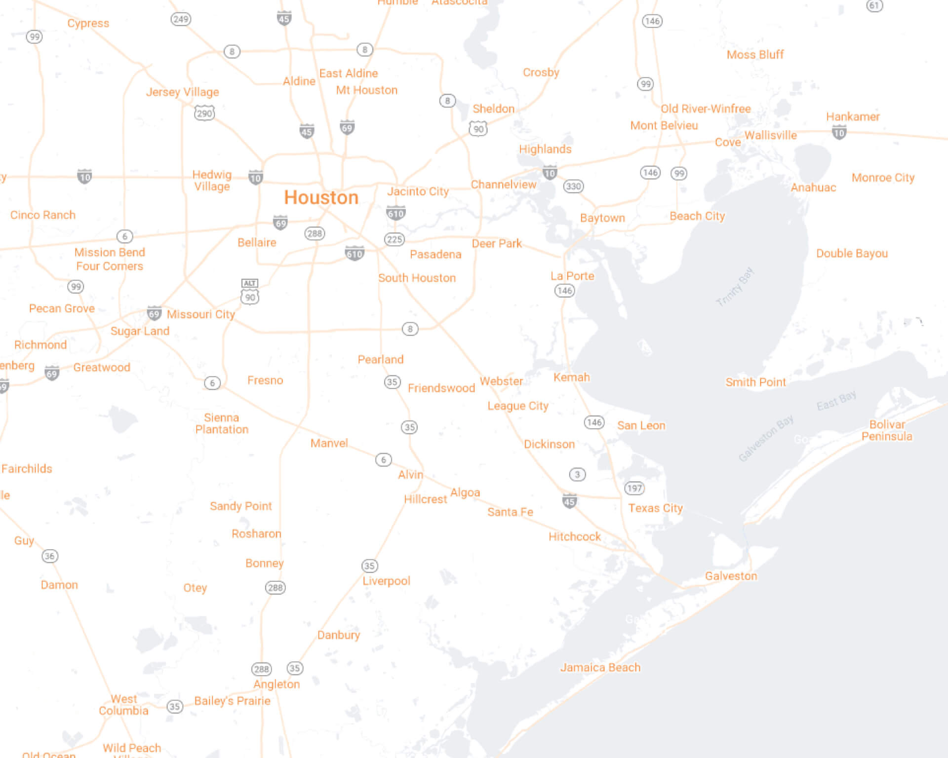 Southeast Houston Mobile Map
