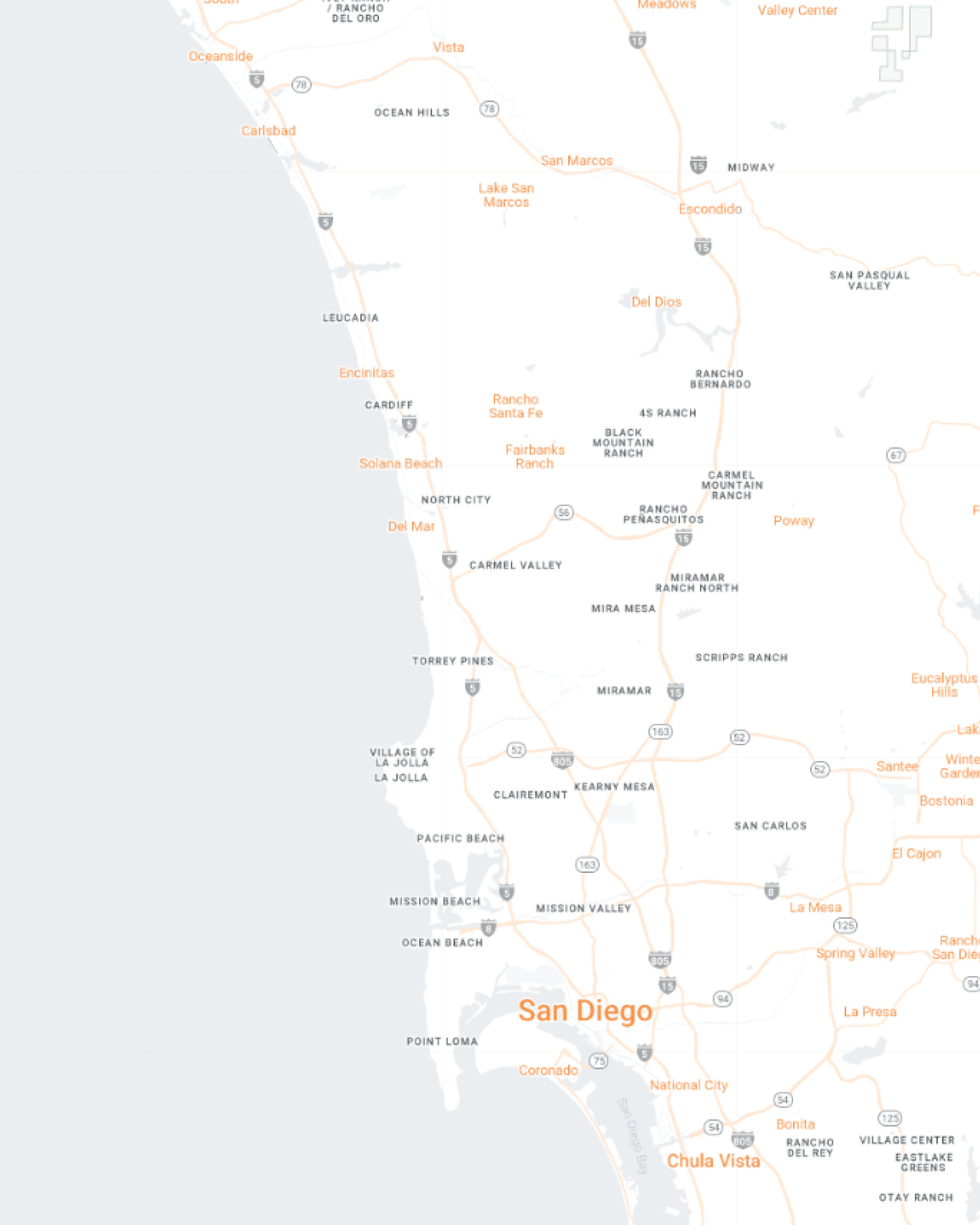 San Diego Mobile Map