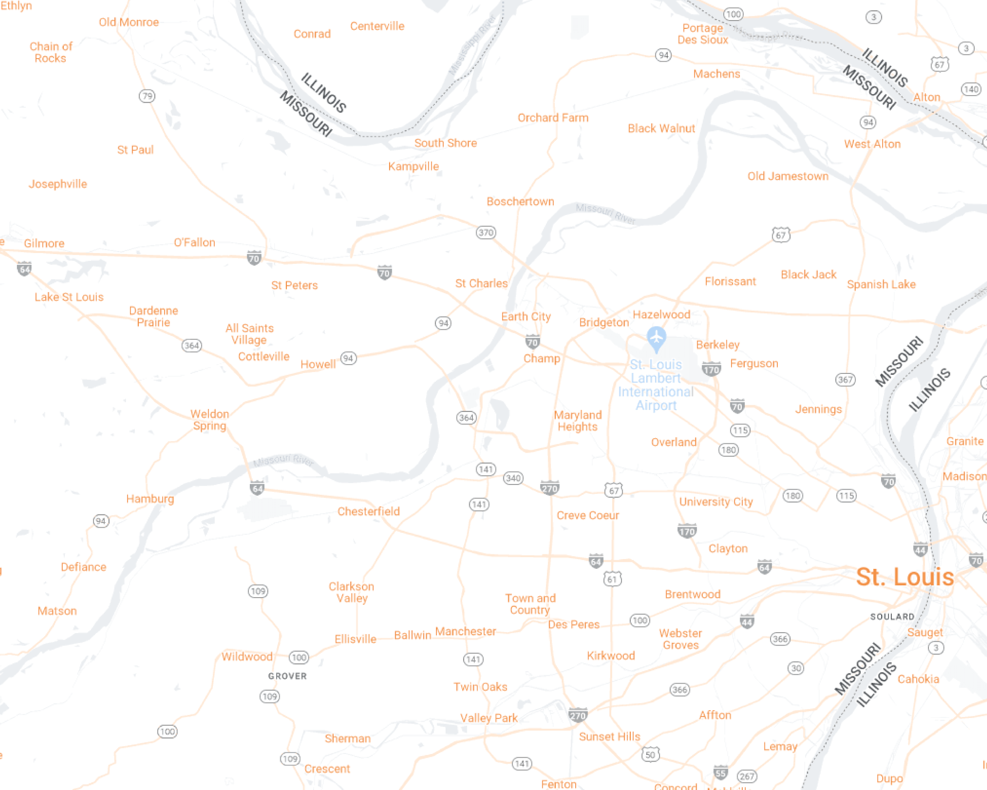 St. Louis Desktop Map