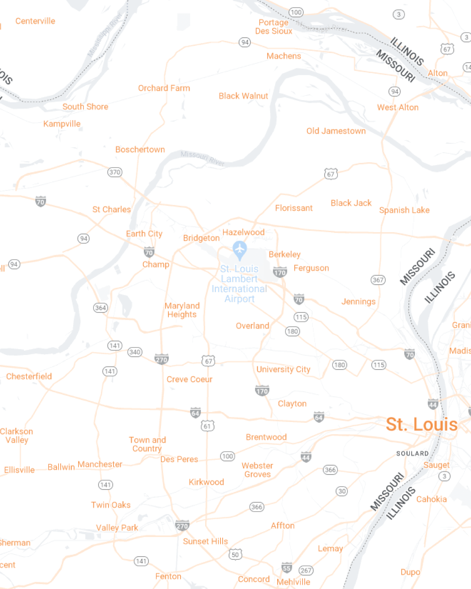 St. Louis Mobile Map