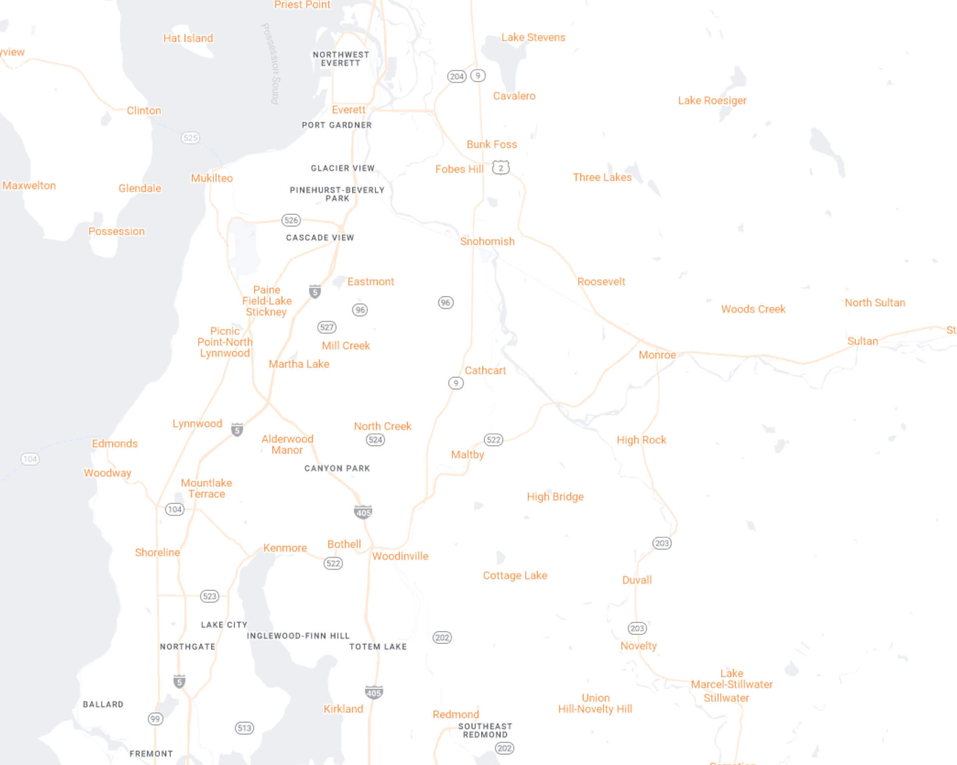 Woodinville Desktop Map