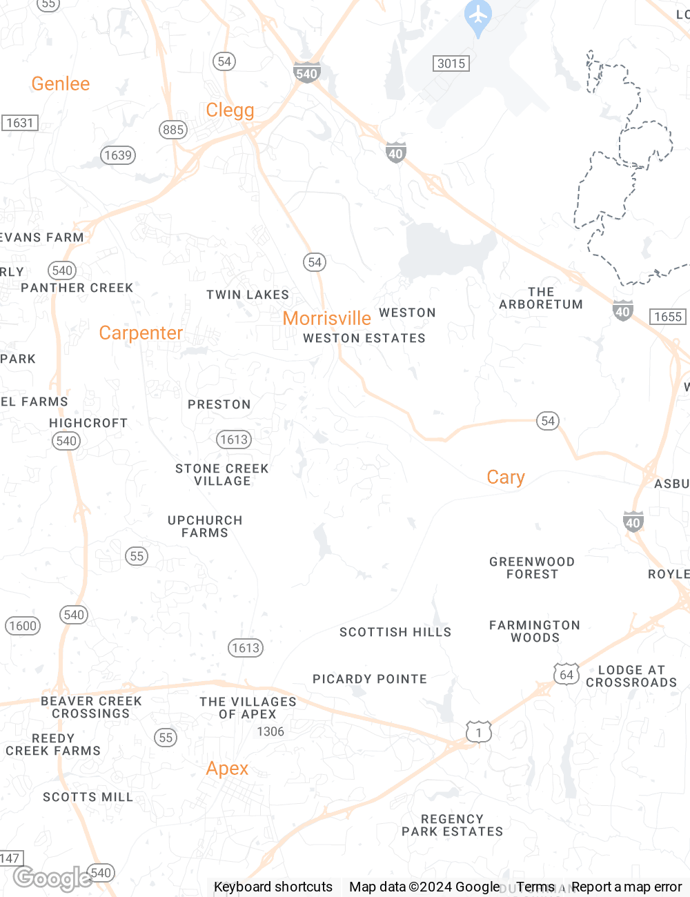 Cary Mobile Map